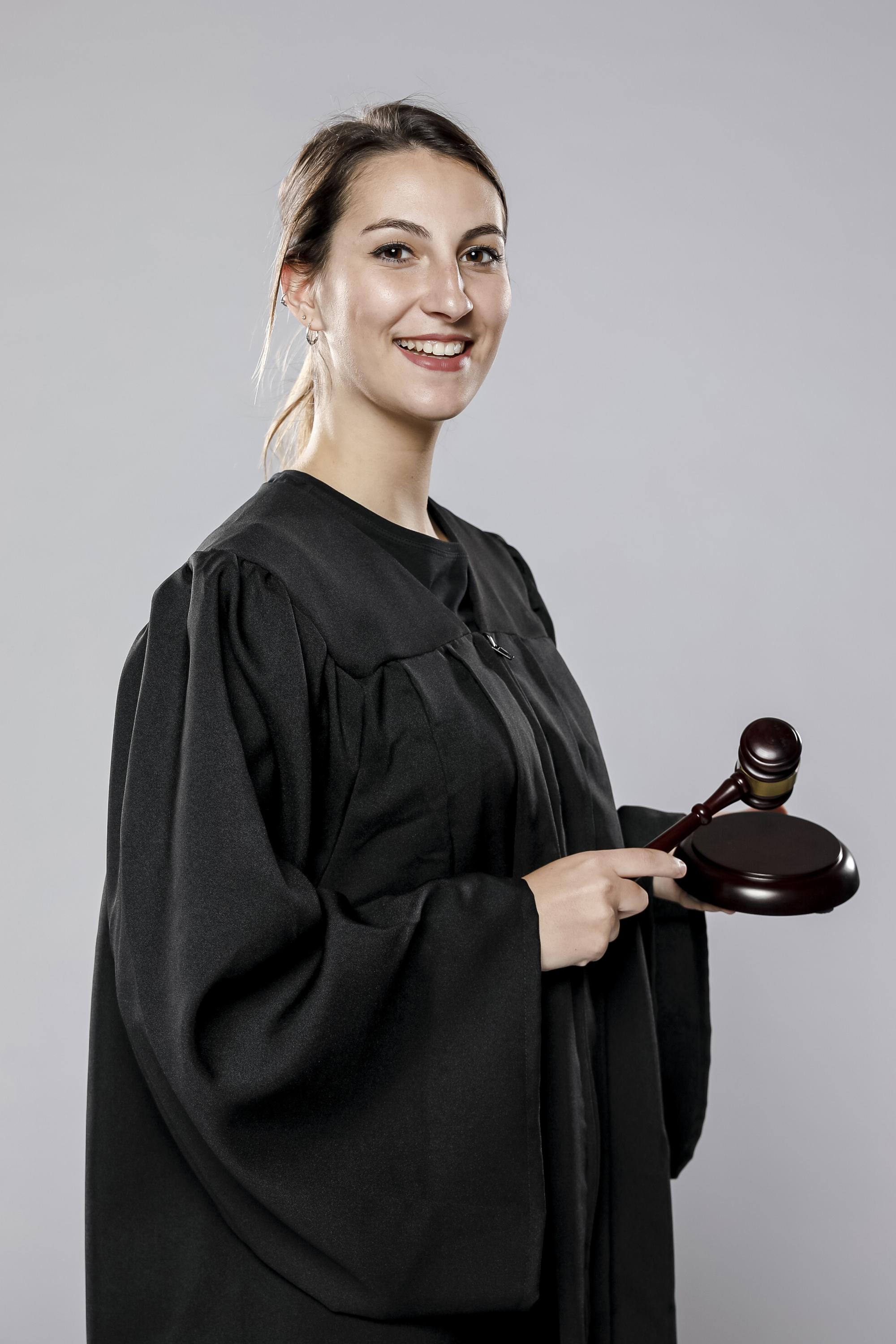 Attending jury duty A women jury with gavel